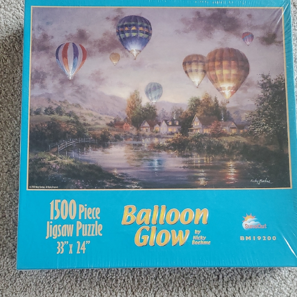 Balloon Glow 1500 Piece Jigsaw Puzzle by SunsOut (never opened)